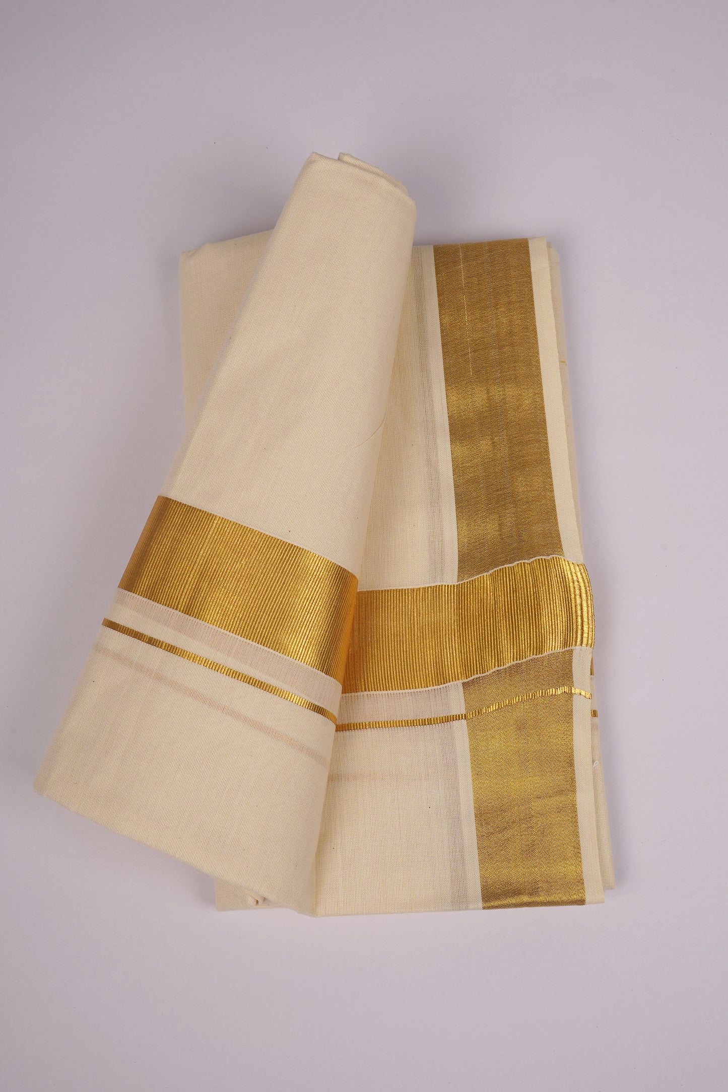 GLD-103C CREAM DOUBLE DHOTI  4.00 MTR