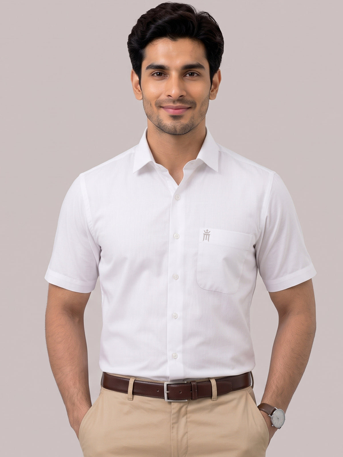 Dennis White Shirt For Men