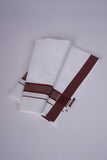 FS-119 W/S DHOTI  1.90 MTR - Dark Brown