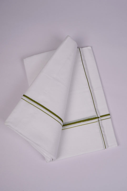 SD-16 W/D DHOTI  4.00 MTR-Green