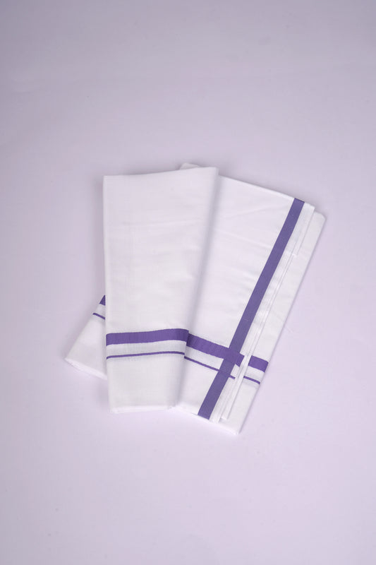 HS-19 W/S DHOTI  1.90 MTR - Purple
