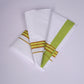 FS-107 W/S DHOTI 2.00 MTR - GOLD LIGHT GREEN