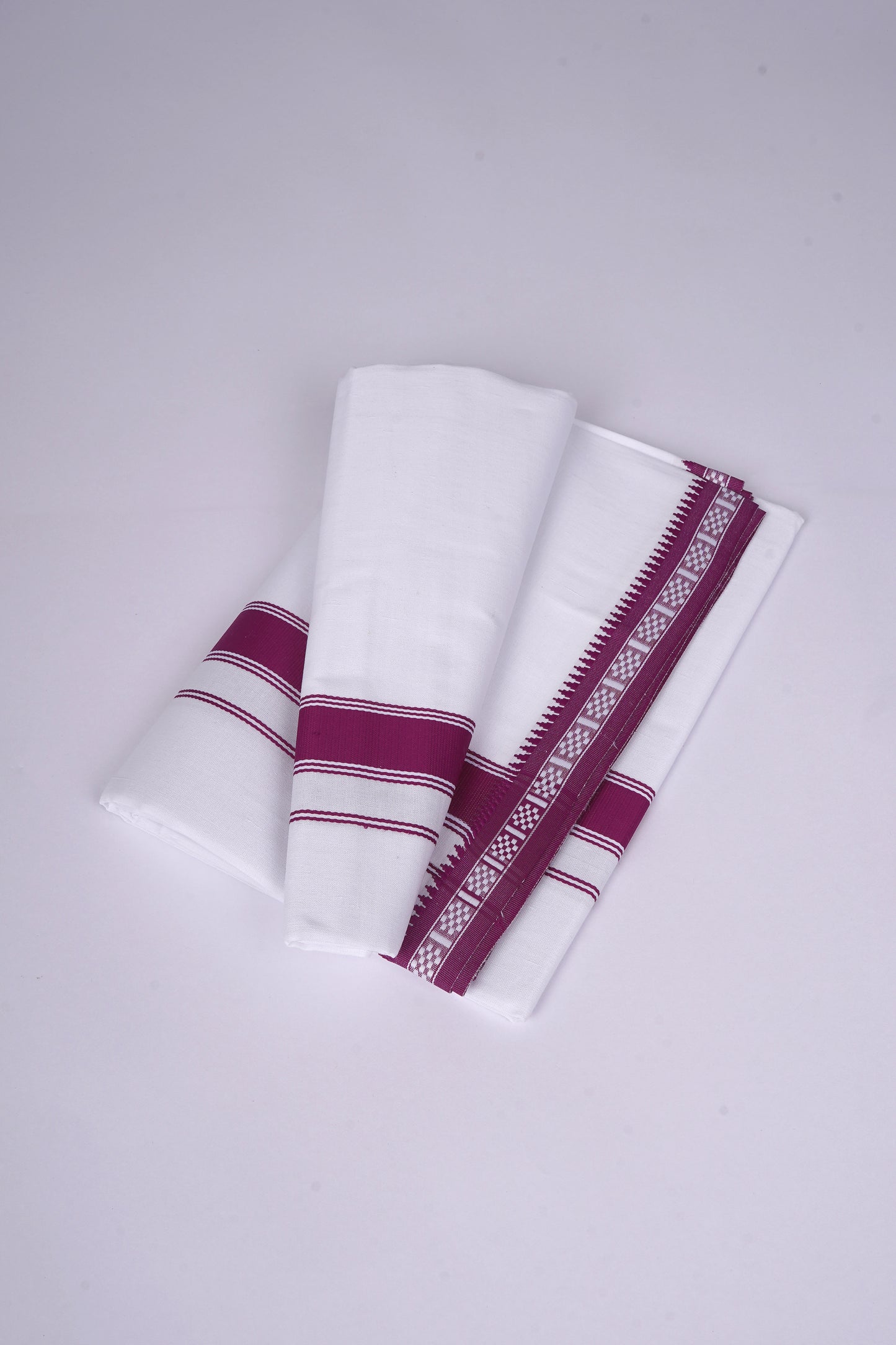 FS-126 W/S DHOTI  1.90 MTR - Dark Violet