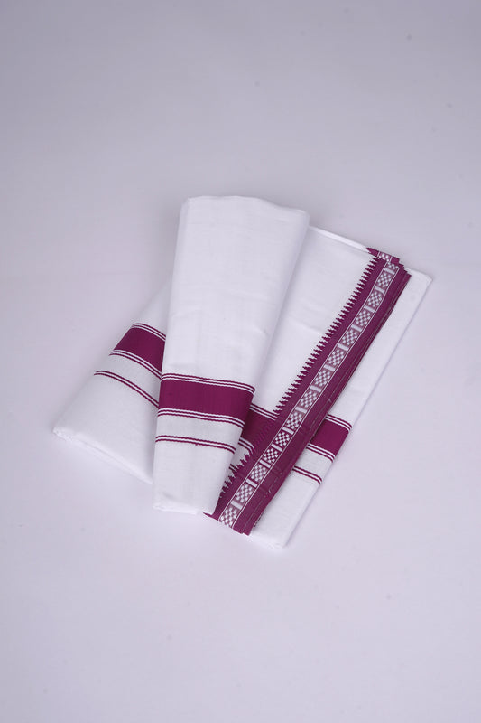 FS-126 W/S DHOTI  1.90 MTR - Dark Violet