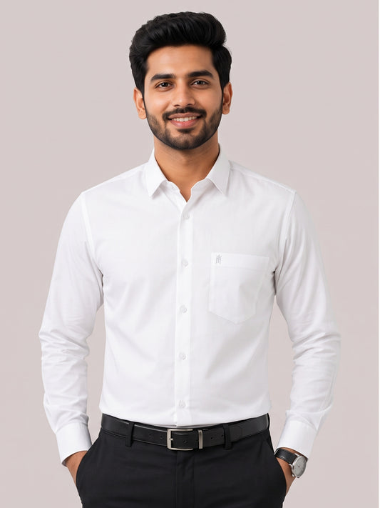 President Formal White Men Shirt