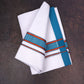 FD-176 W/D DHOTI 3.80 MTR-Light Blue