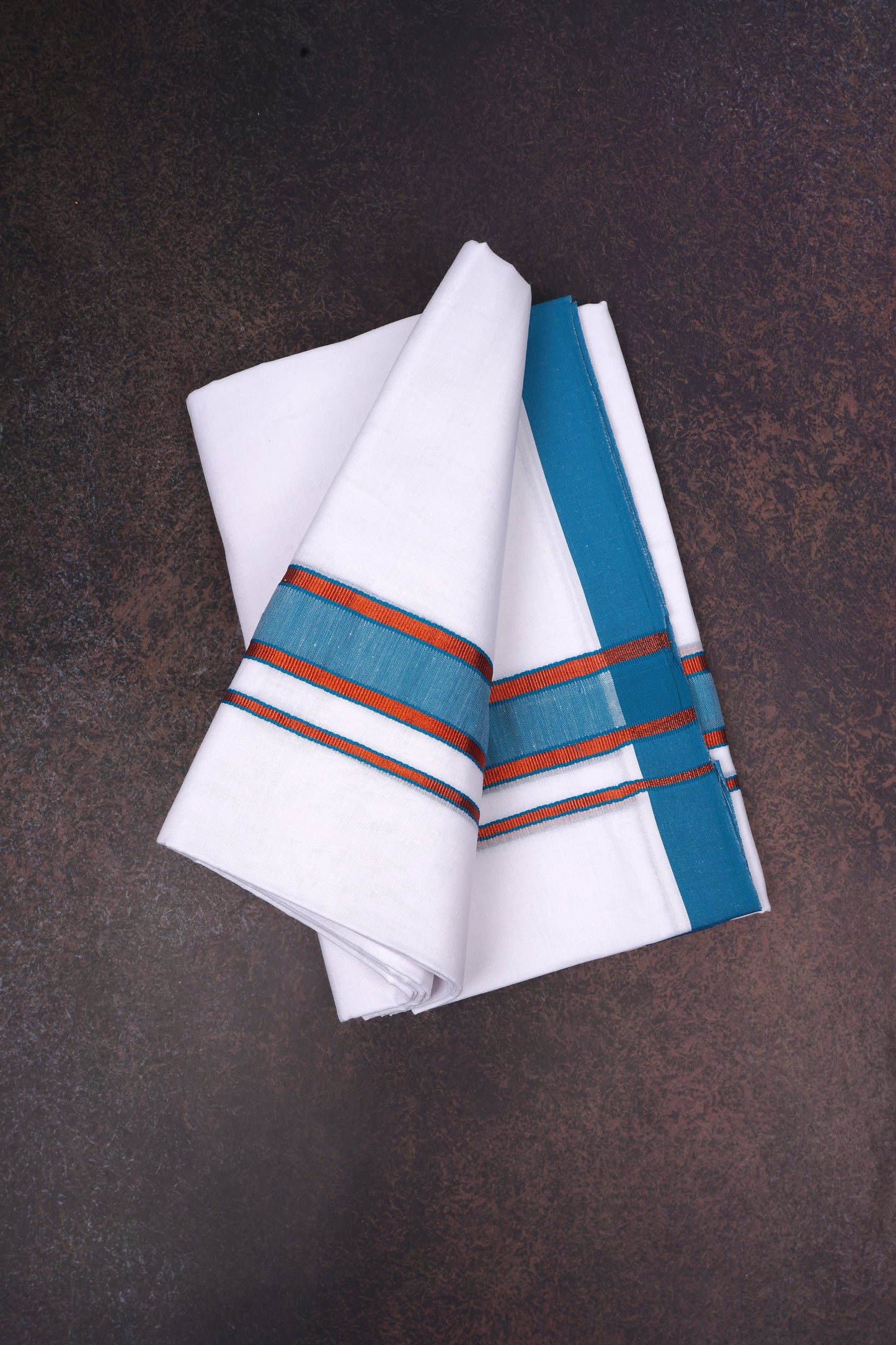 FD-176 W/D DHOTI 3.80 MTR-Light Blue