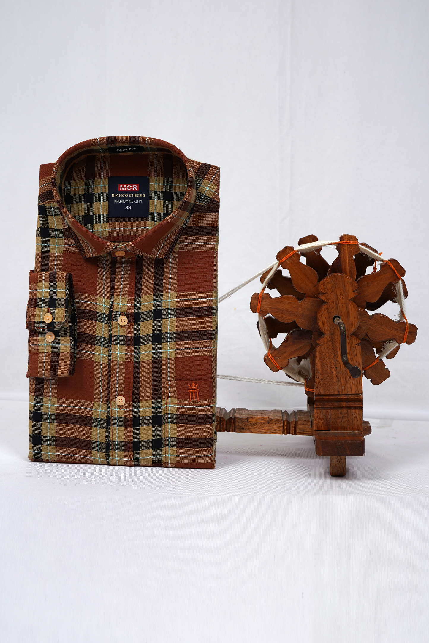 MCR BIANCO CHECKS 91013 Full Sleeve Formal Color Shirt For Men