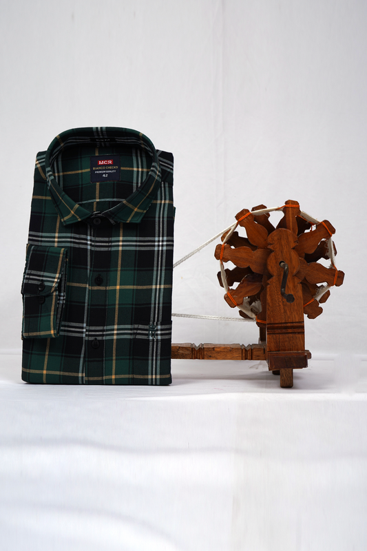 MCR BIANCO CHECKS 91014 Full Sleeve Formal Color Shirt For Men