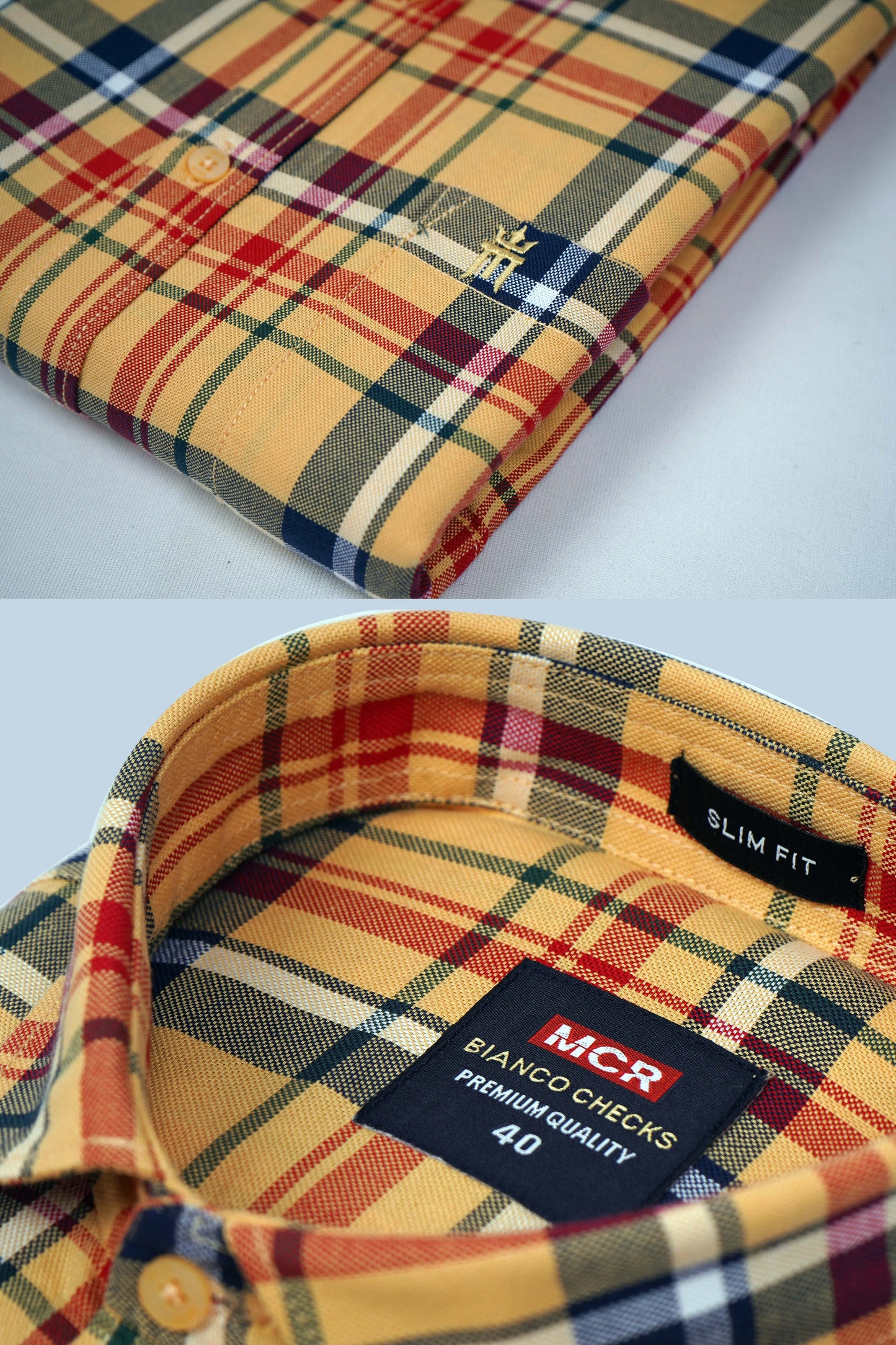 MCR BIANCO CHECKS 91001 Full Sleeve Formal Color Shirt For Men