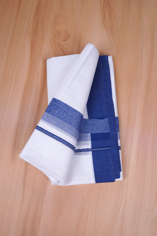 FCD-394 W/D DHOTI 3.80 MTR-Blue 4
