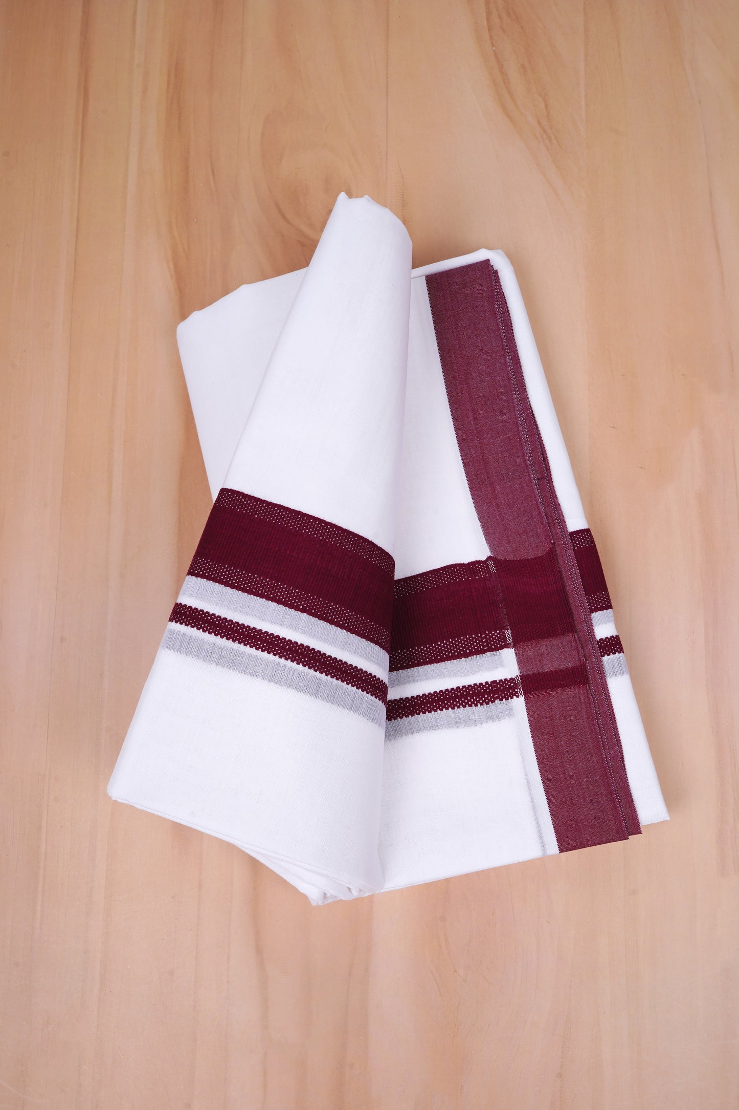 FCD-246 W/D DHOTI 4.00 MTR-Dark Maroon