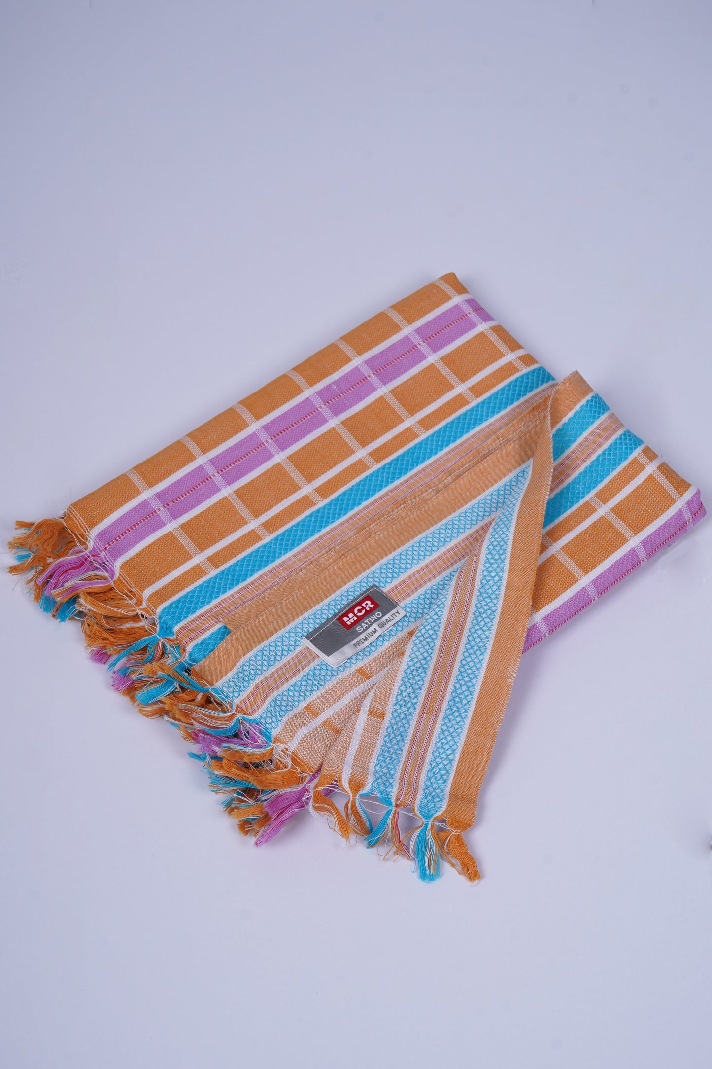 COLOUR DOBBY COTTON - CBT-21 BATH TOWEL - 30X60 - ORANGE