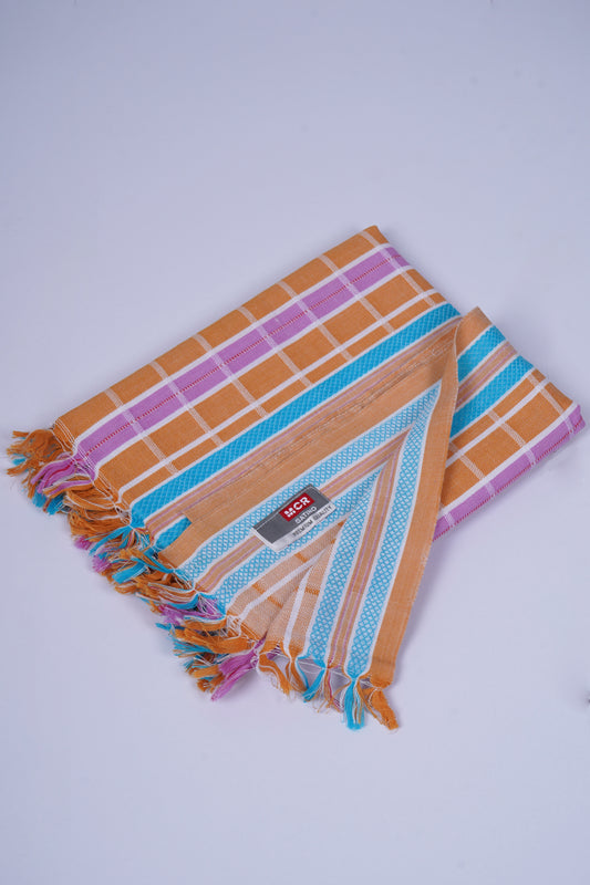 COLOUR DOBBY COTTON - CBT-21 BATH TOWEL - 30X60 - ORANGE