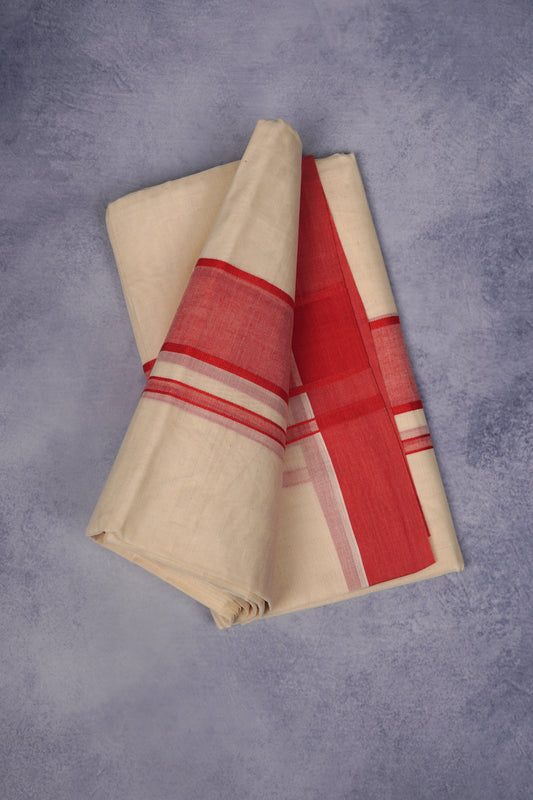 FCD-86C C/D DHOTI  4.00 MTR-Dark Pink