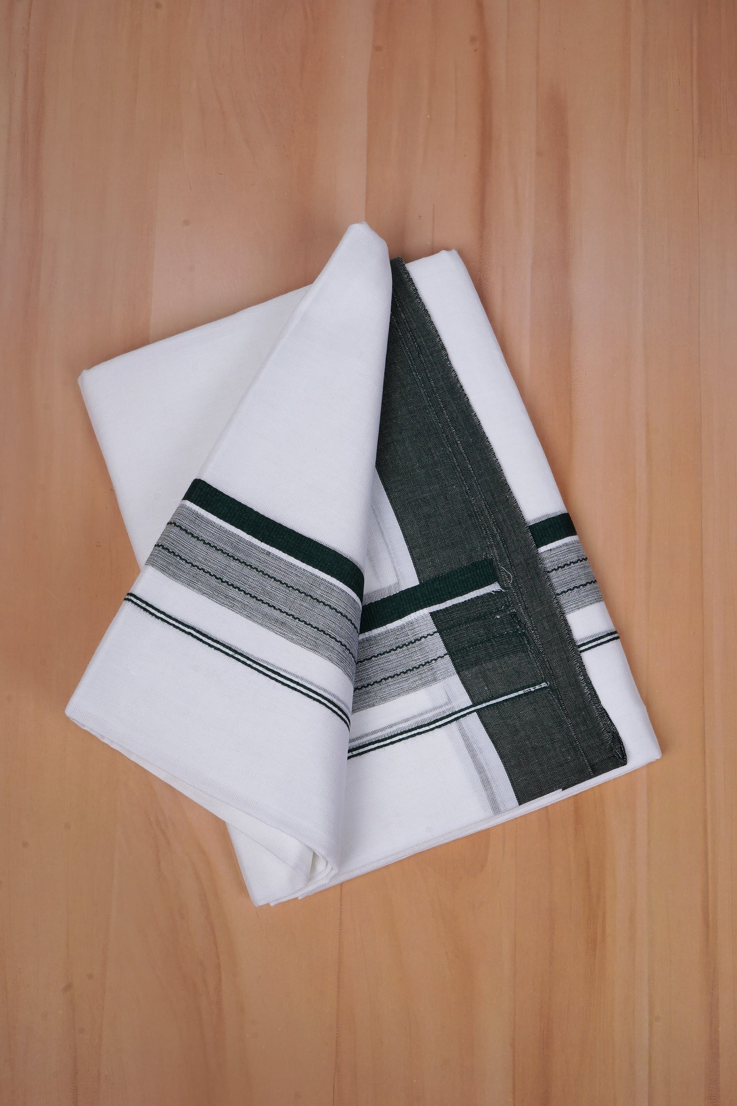 FCD-585 W/D DHOTI 3.80 MTR - Dark Green