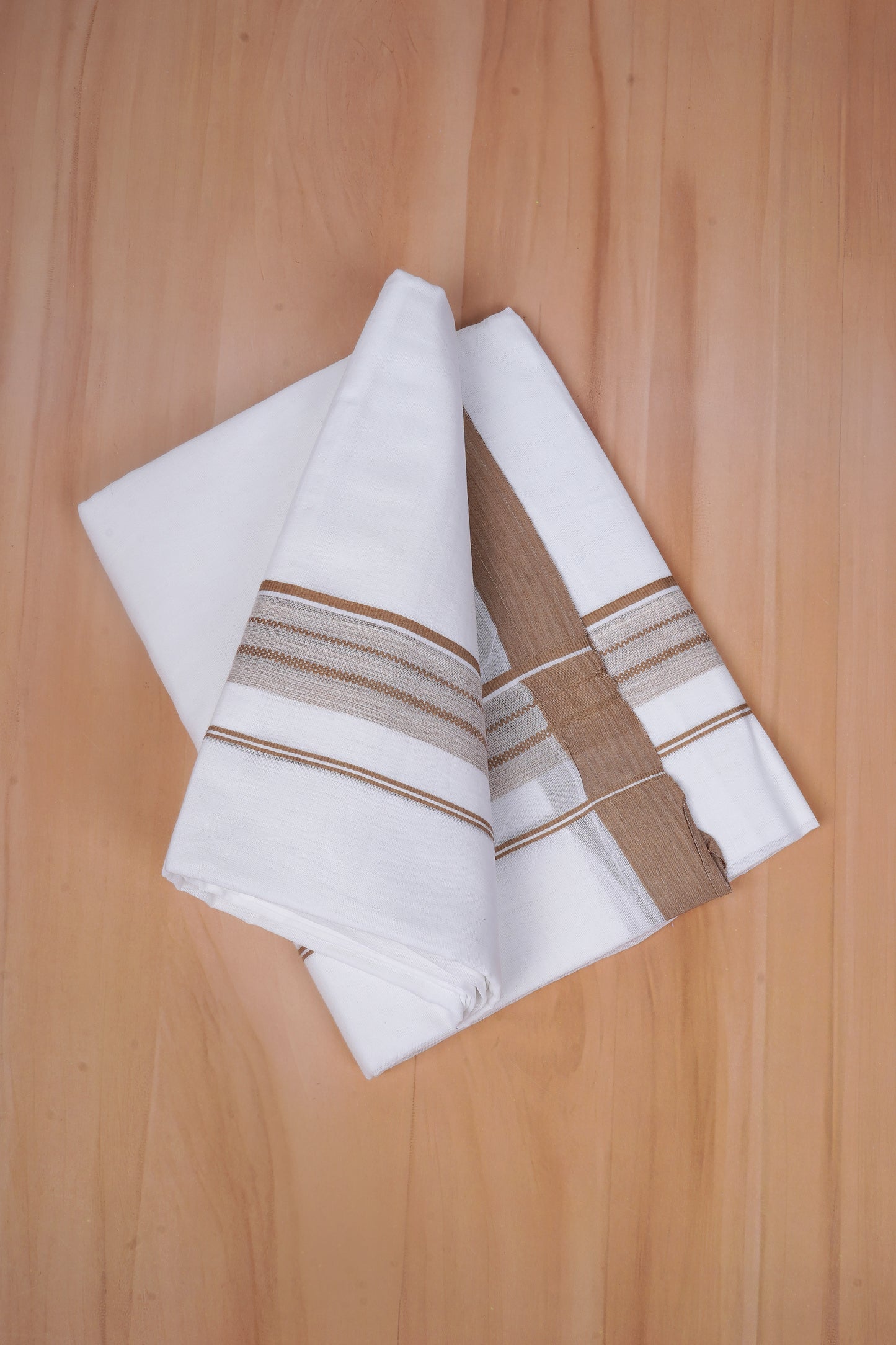 FCD-585 W/D DHOTI 3.80 MTR - Light Brown