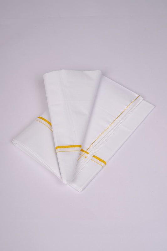 SS-16 W/S DHOTI  1.90 MTR - Yellow