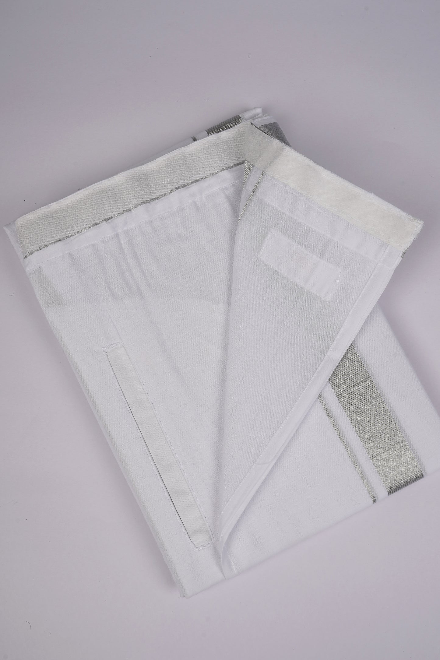PKT SLD-01 VELCRO WHITE DOUBLE DHOTI