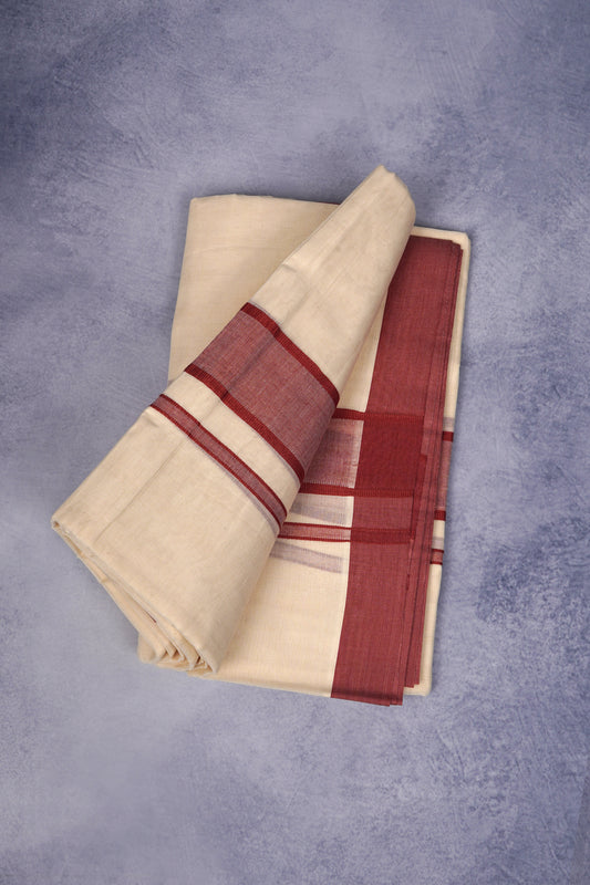 FCD-74C C/D DHOTI  4.00 MTR-Dark brown
