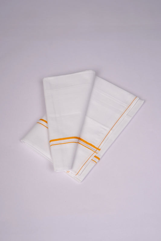 SS-21 STITCH W/S DHOTI   2.00 MTR - Yellow
