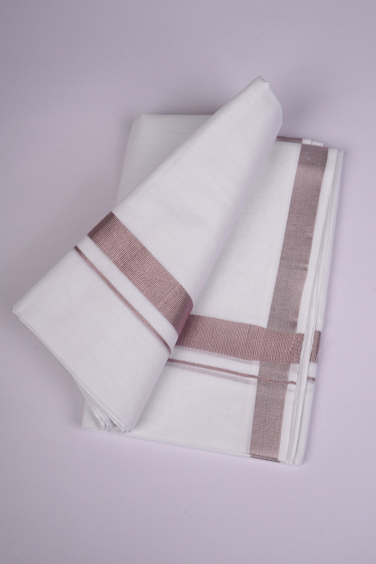 450 RGD-01 WHITE DOUBLE DHOTI  4.50 MTR