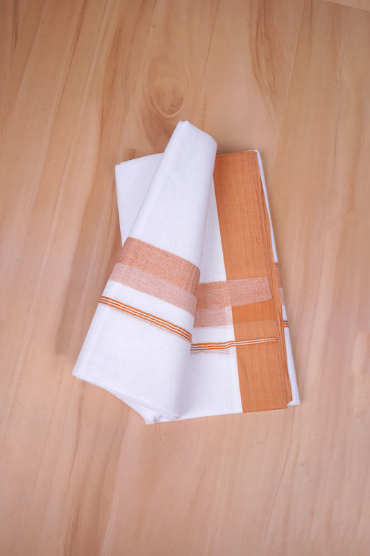 FCD-394 W/D DHOTI 3.80 MTR- Orange