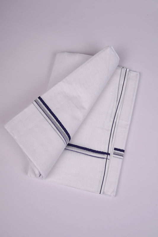 SD-14 W/D DHOTI  3.80 MTR-Dark Blue