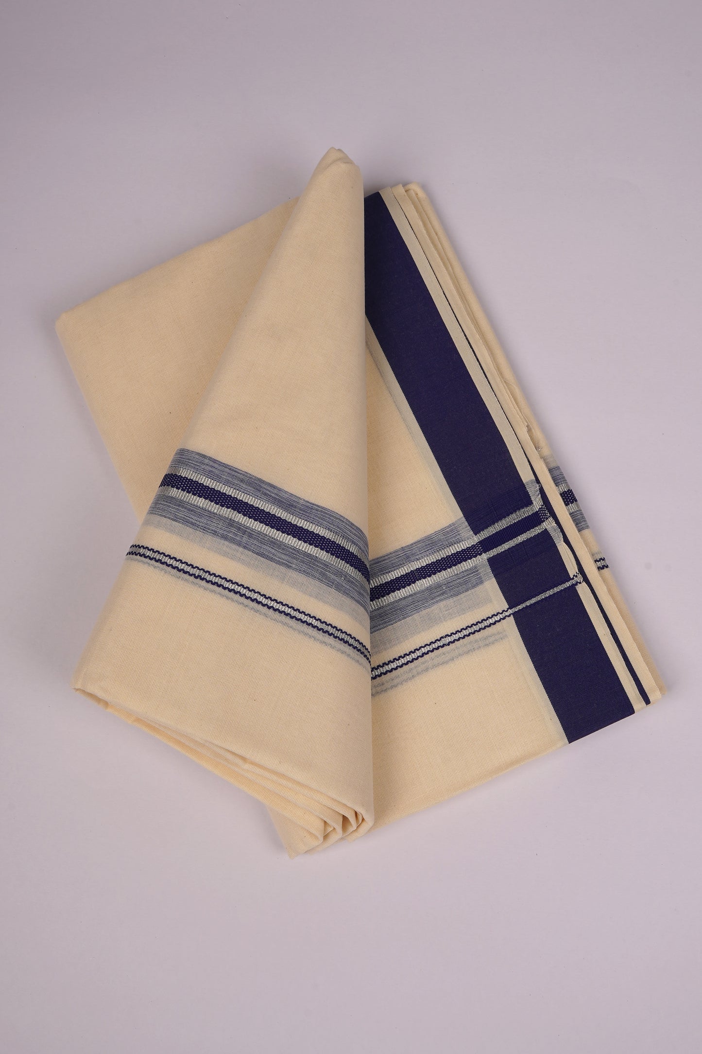 FD-187C C/D DHOTI  3.80 MTR-Navy Blue