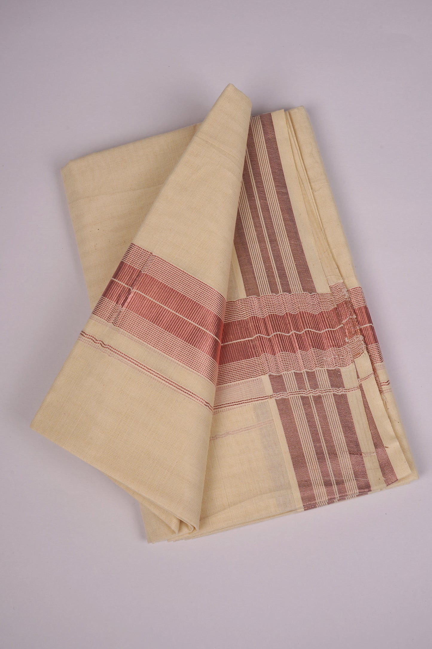 RGD-14C CREAM DOUBLE DHOTI  4.00 MTR