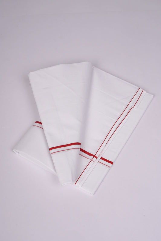 SS-16 W/S DHOTI  1.90 MTR - red