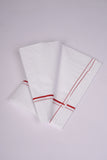 SS-16 W/S DHOTI  1.90 MTR - red