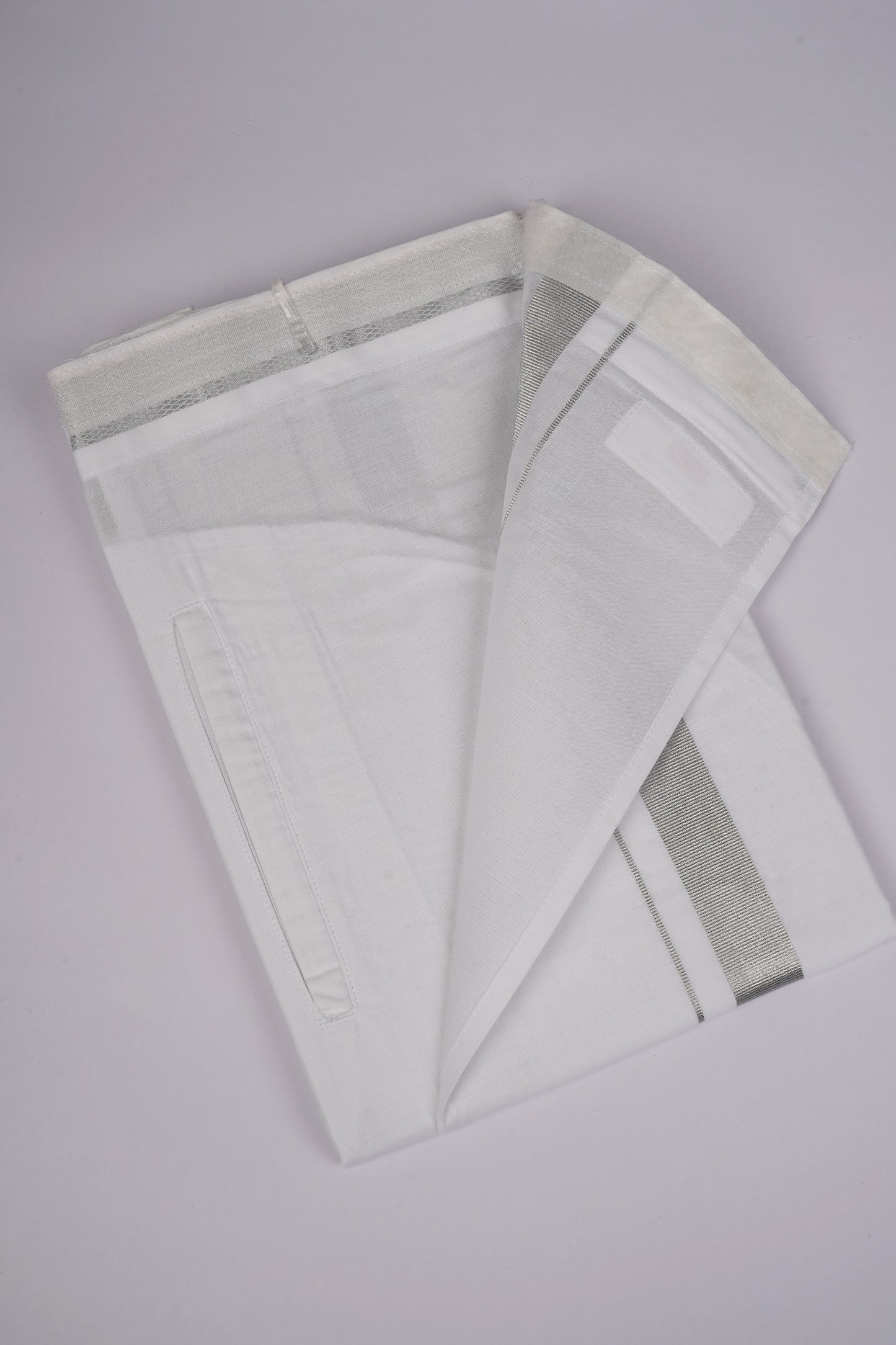 PKT SLS-01 VELCRO WHITE SINGLE DHOTI