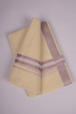 RGD-06C CREAM DOUBLE DHOTI  4.00 MTR