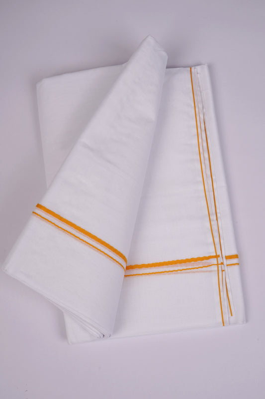 SD-17 W/D DHOTI  4.00 MTR-Yellow