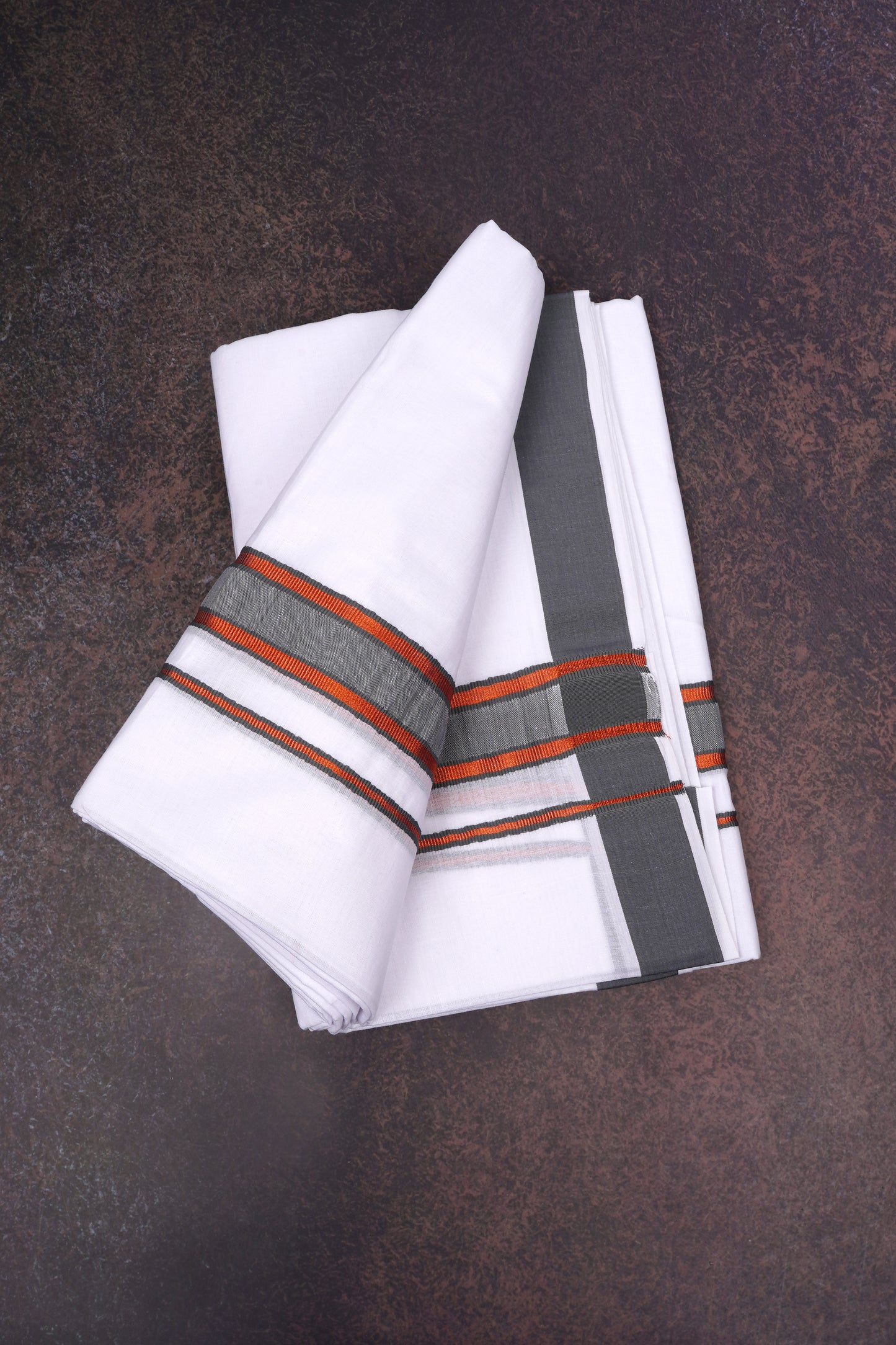 FD-176 W/D DHOTI 3.80 MTR-Brown