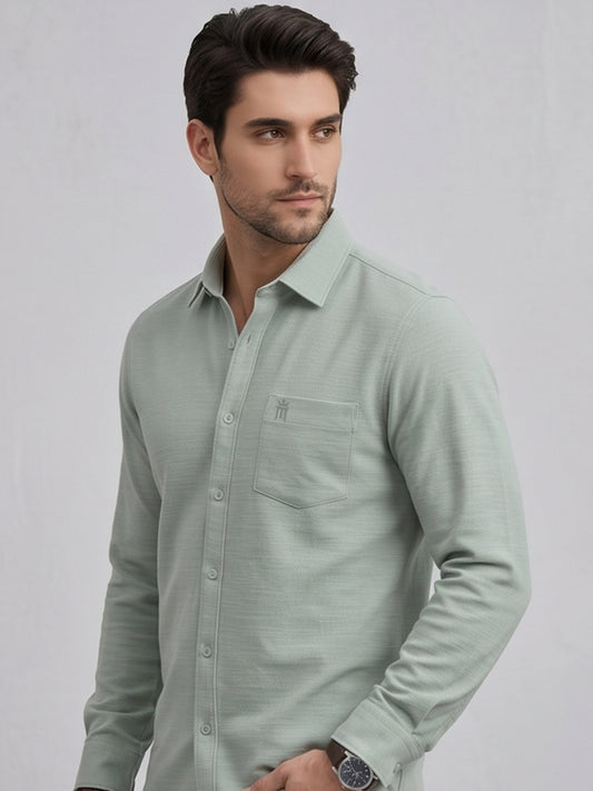 MCR Men Formal Colour Shirt - Light Green 82505 Hydrogen