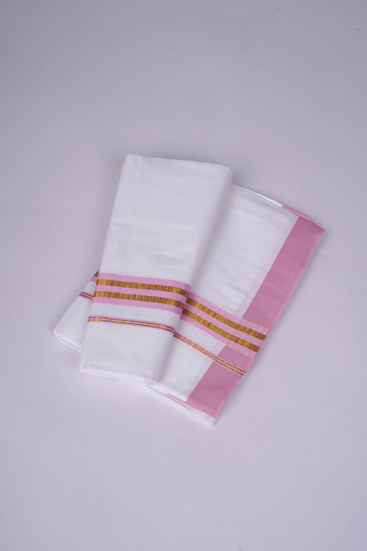 FS-100 W/S DHOTI  2.00 MTR  -pink