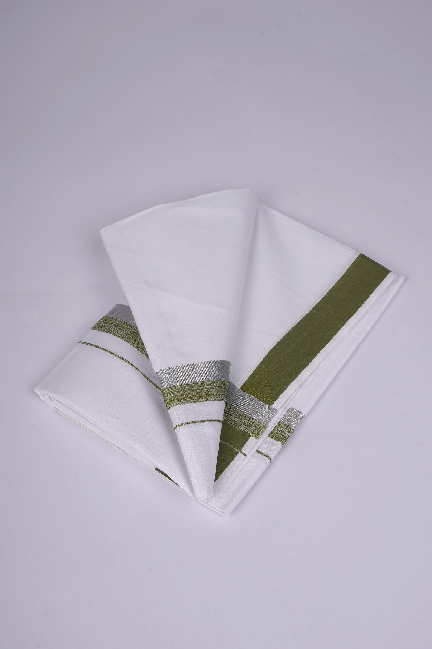 FS-124 W/S DHOTI  1.90 MTR - Silver Green