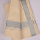 SLD-52C CREAM DOUBLE DHOTI  3.80 MTR