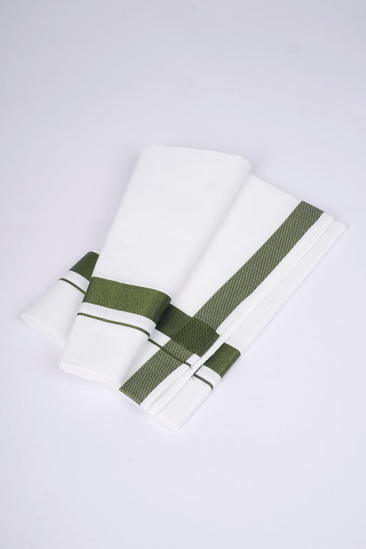 FS-137 W/S DHOTI 2.00 MTR - DARK GREEN