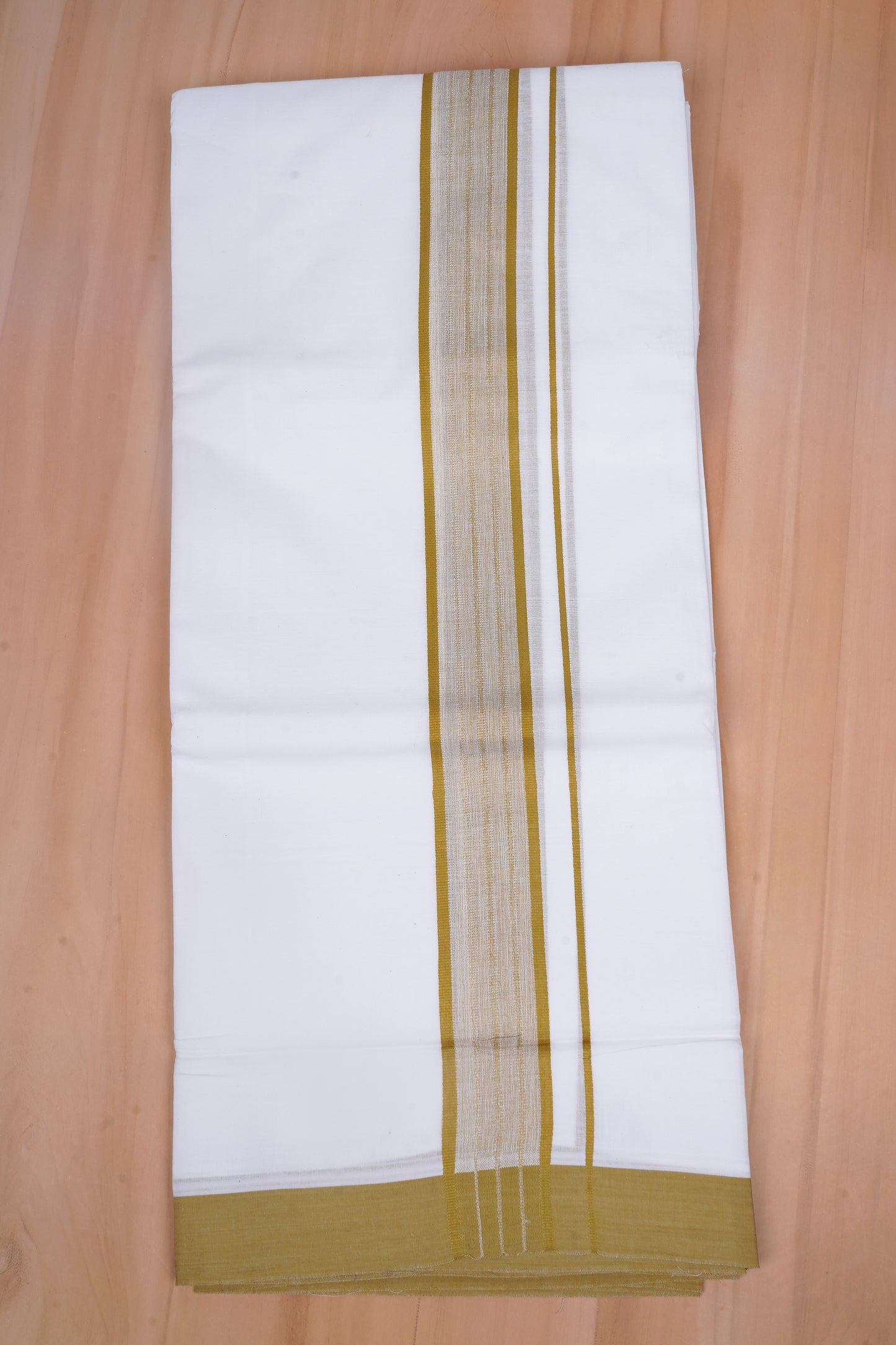 FCD-411 W/D DHOTI 3.80 MTR - Olive Green