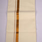 GLD-98C CREAM DOUBLE DHOTI  4.00 MTR