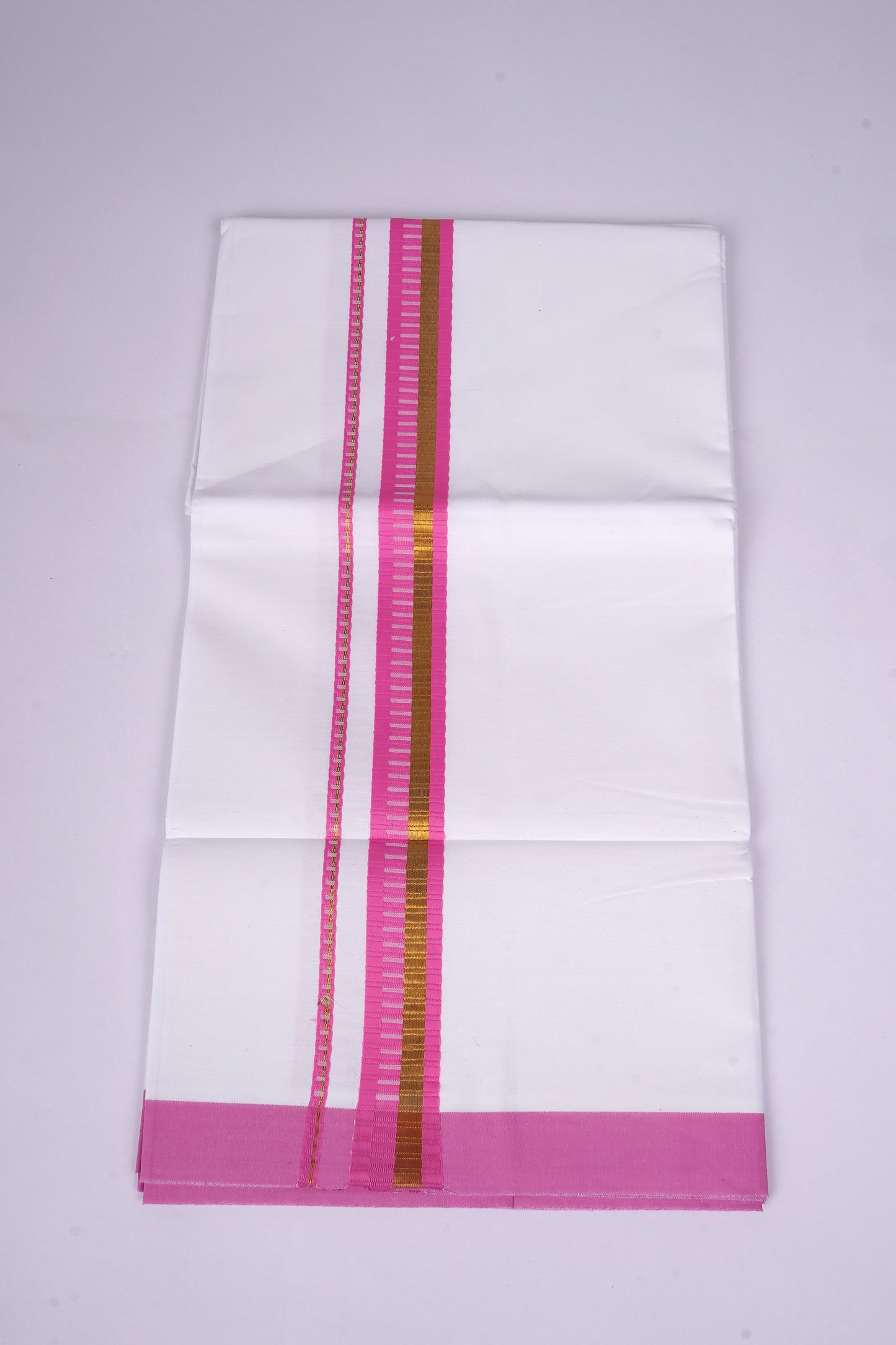 FS-93 W/S DHOTI 2.00 MTR - GOLD PINK