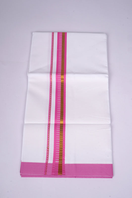 FS-93 W/S DHOTI 2.00 MTR - GOLD PINK