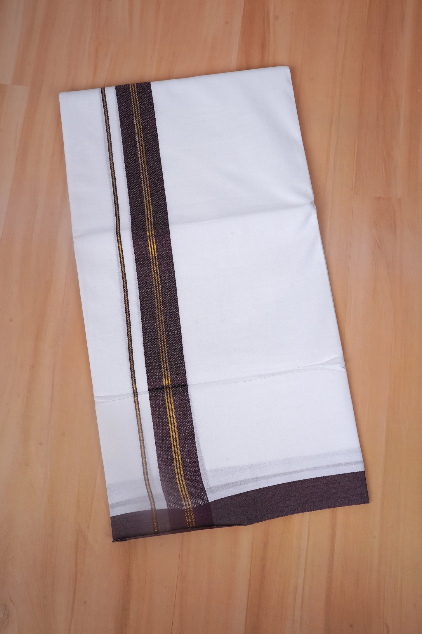 FCD-606 W/D DHOTI 3.80 MTR - chocolate brown