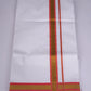 FS-103 W/S DHOTI 2.00 MTR - GOLD DARK ORANGE