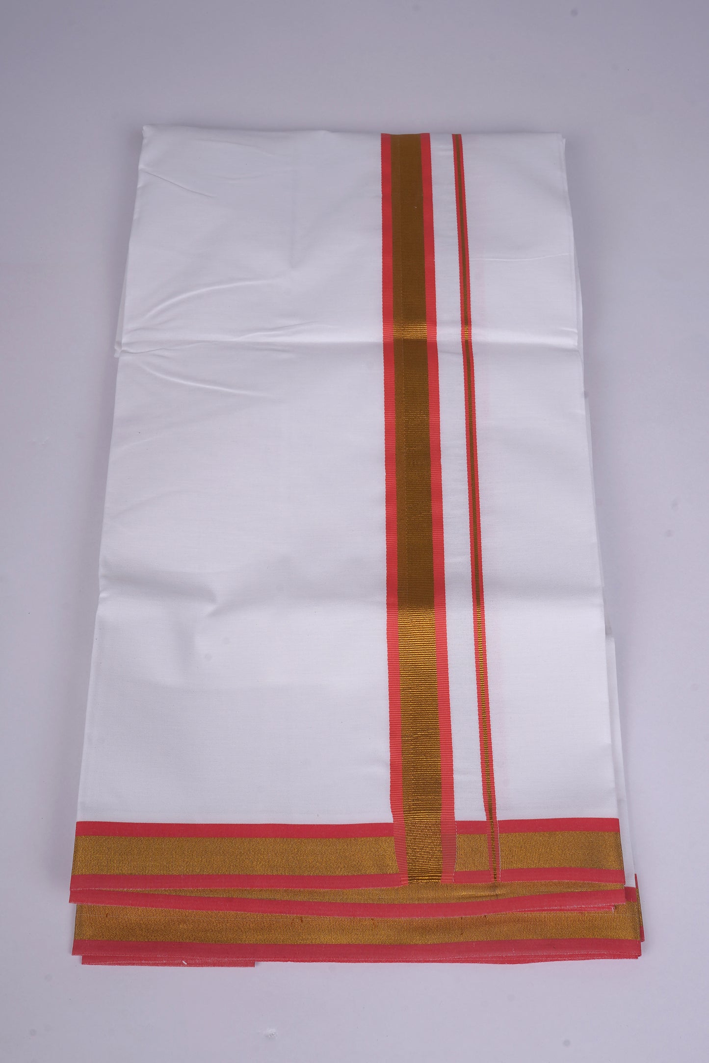 FS-103 W/S DHOTI 2.00 MTR - GOLD DARK ORANGE