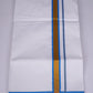 FS-103 W/S DHOTI 2.00 MTR - GOLD BLUE