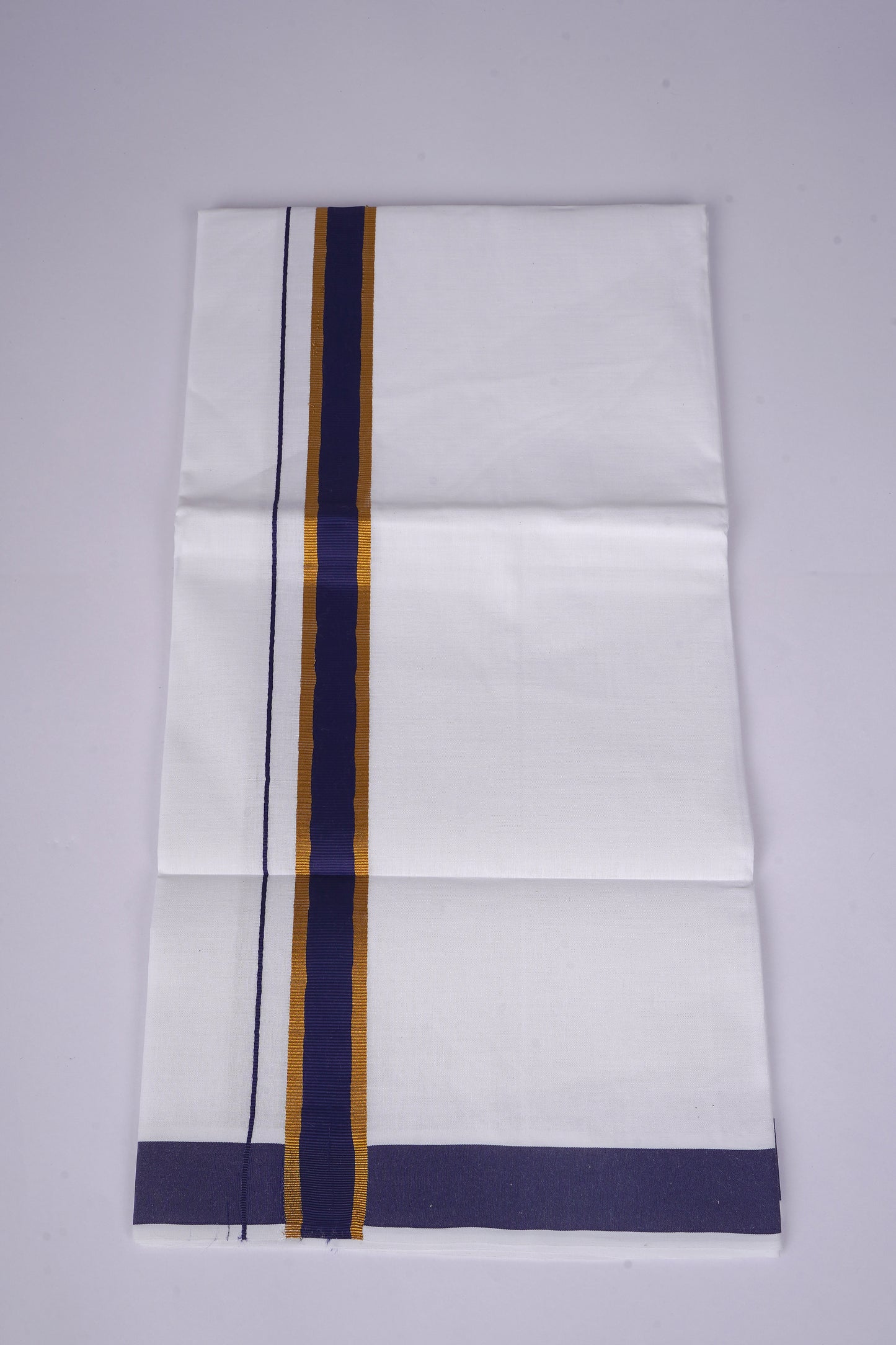 FS-115 W/S DHOTI 2.00 MTR - GOLD BLUE
